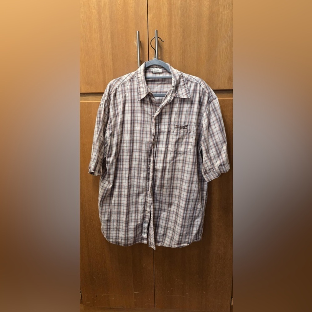 G-Unit Heavy Weight Men’s‎ XL Plaid Button-Up Short Sleeve Shirt